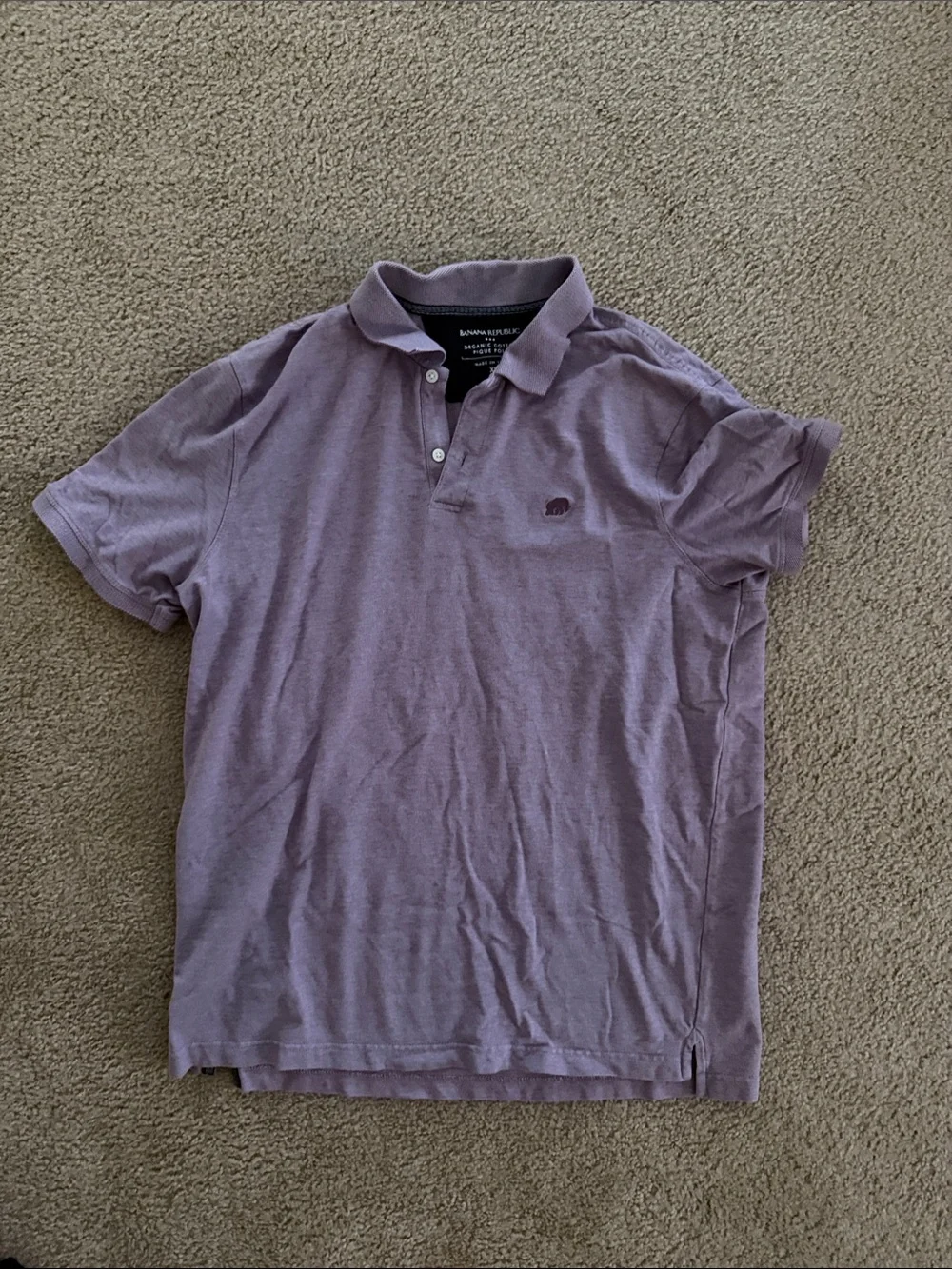 Banana Republic Men's Mauve Polo Shirt